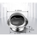 Stainless Steel Ventilation Grille 80mm Durable Airflow Equipment