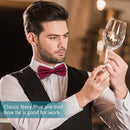Adjustable Pre-tied Bow Tie for Men, Satin Formal Neck Bow for Party Wedding, Red