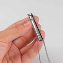 Anxiety Necklace for Women Stress Relief 2pcs Breathing Necklace Compatible with Meditation Relaxation Stainless Steel Silver Gold