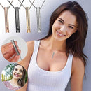 Anxiety Necklace for Women Stress Relief 2pcs Breathing Necklace Compatible with Meditation Relaxation Stainless Steel Silver Gold