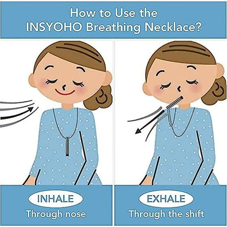 Anxiety Necklace for Women Stress Relief 2pcs Breathing Necklace Compatible with Meditation Relaxation Stainless Steel Silver Gold