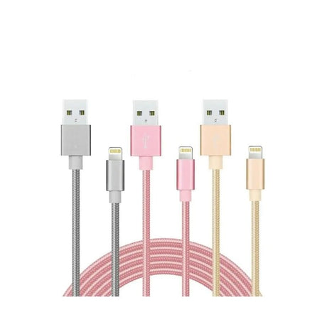 Fast Charging Cable Nylon 2m 2A Compatible with Apple iPhone