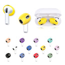 Compatible with AirPods Ear Tips 3 Sets Silicone Anti-Slip Ultra Thin Blue Red Yellow
