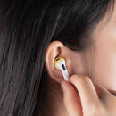 Compatible with AirPods Ear Tips 3 Sets Silicone Anti-Slip Ultra Thin Blue Red Yellow