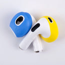 Compatible with AirPods Ear Tips 3 Sets Silicone Anti-Slip Ultra Thin Blue Red Yellow