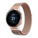 Stainless Steel Milanese Magnetic Watch Band Compatible with Garmin Venu 2 Venu 2S Venu SQ Vintage Gold