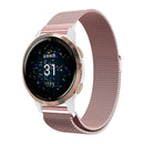 Stainless Steel Milanese Magnetic Watch Band Compatible with Garmin Venu 2 Venu 2S Venu SQ Magnet Clasp Vintage Gold