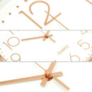 Modern Silent Wall Clock 30 cm Silver Minimalist Quartz Movement