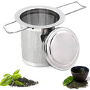 Stainless Steel Tea Filter Infuser with Lock Fine Holes Foldable Design