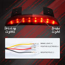 Sportster 1200 XL883 LED Tail Light Rear Black Motorcycle Mount