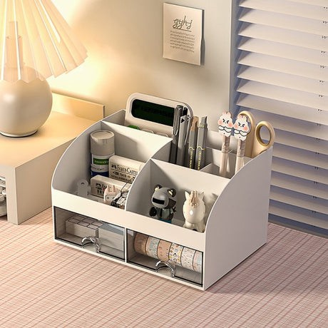 Desktop Storage Box Paper Organizer Compatible with Office Supplies White Blue Pink Paper Boxes Type Other Blue