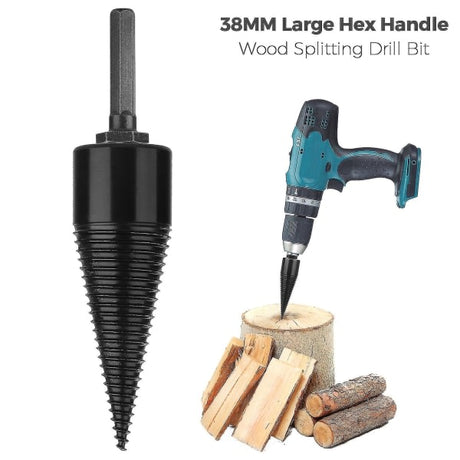 Wood Drill Bits Hexagonal Shank 38mm Industrial Cones Splitters