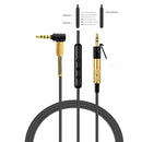 Durable 2.5mm to 3.5mm Headphone Cable with Volume Control \u0026 Microphone Compatible with Sennheiser Momentum Over Ear 1 2 3