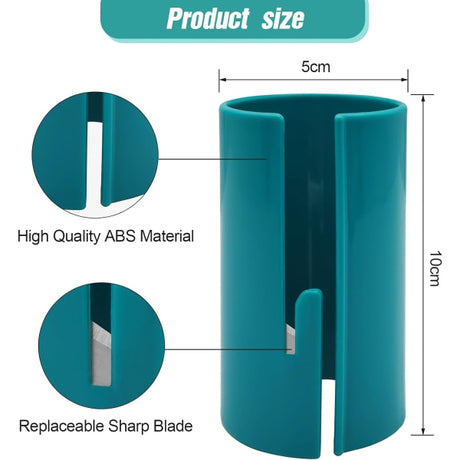 Portable Gift Wrapping Paper Roll Cutter 4-Pack Compatible with Christmas and Birthday Wrapping