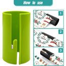 Portable Gift Wrapping Paper Roll Cutter 4-Pack Compatible with Christmas and Birthday Wrapping