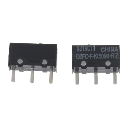 Green Dot Mouse Microswitch D2FC-FK(50M)-RZ 2pcs Compatible with Razer Mouse 50 Million Clicks Lifetime