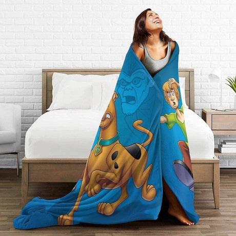 Scooby-Doo Soft Fleece Blankets 50x40in 125x100cm Warm for All Seasons Compatible