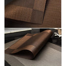 PVC Non-Slip Heat Resistant Placemats Set of 4 Gold for Dining Table Kitchen Compatible with PVC