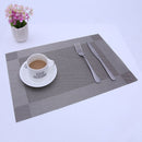 PVC Non-Slip Heat Resistant Placemats Set of 4 Gold for Dining Table Kitchen Compatible with PVC