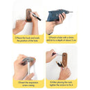 Guitar Wall Hanger Bent Wood Guitar Holder Wall Mount Compatible with Acoustic Guitars
