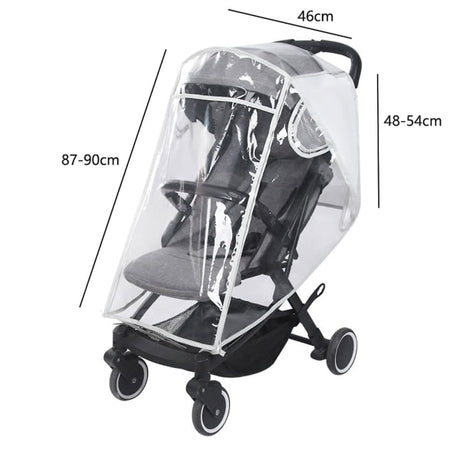 Universal Rain Cover for Strollers Compatible with Most Brands, Weatherproof Snow and Rain Protection