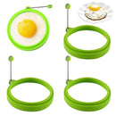 Silicone Egg Rings 4pcs Non-Stick Pancake Cooking Rings Perfect Fried Egg Shape