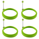 Silicone Egg Rings 4pcs Non-Stick Pancake Cooking Rings Perfect Fried Egg Shape