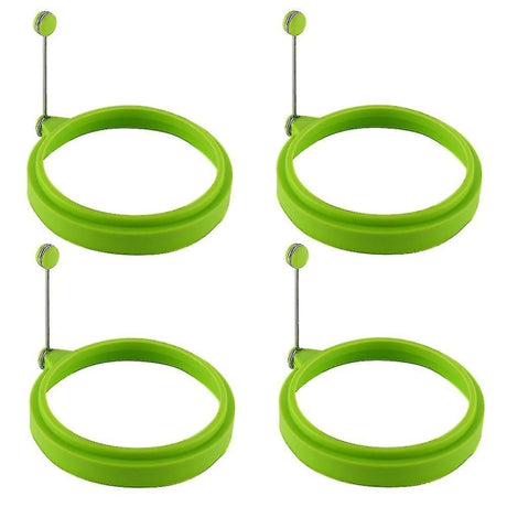 Silicone Egg Rings 4pcs Non-Stick Pancake Cooking Rings Perfect Fried Egg Shape