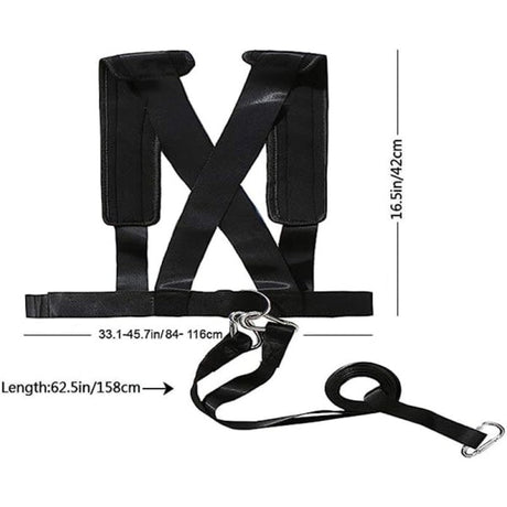 Sled Harness Tire Pull for Workout Fitness Resistance Training