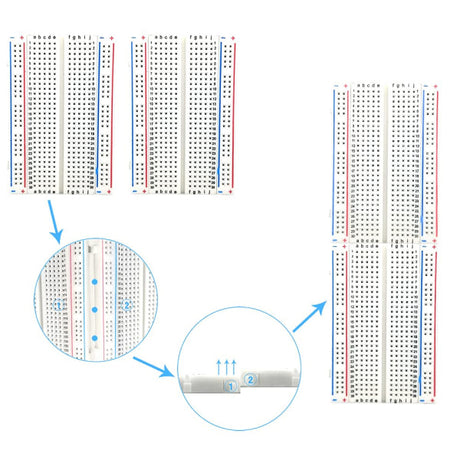 Breadboard 400 Holes Mini Experiment Board