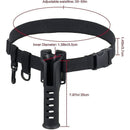 Portable Carp Fishing Rod Holder Inserter Adjustable Waist