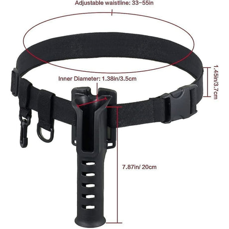 Portable Carp Fishing Rod Holder Inserter Adjustable Waist
