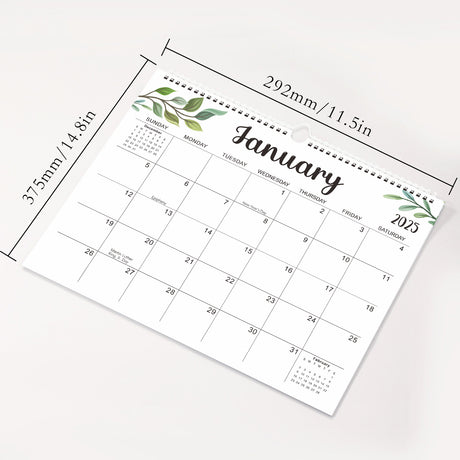 2025 Wall Calendar 14.5 x 11.4 inch Wall Calendar in Progress