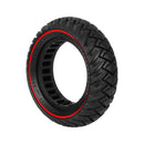 Black 10-Inch 10x3 Off-Road Solid Tire 255x80 Non-Slip 80/65-6 Airless Honeycomb Explosion-Proof Tire