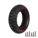 Black 10-Inch 10x3 Off-Road Solid Tire 255x80 Non-Slip 80/65-6 Airless Honeycomb Explosion-Proof Tire
