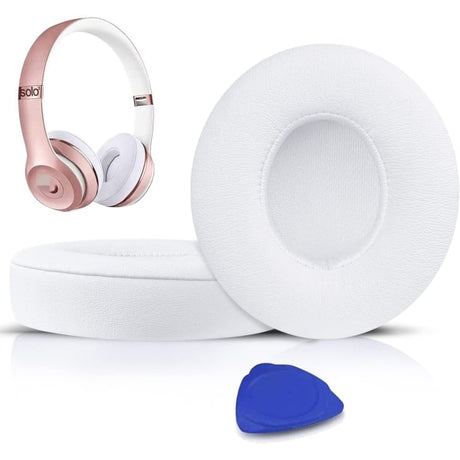 Compatible with Beats Solo 2 Solo 3 Replacement Ear Pads White CDQ