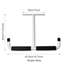 Heavy Duty Steel Storage Hook for Ceiling Rack Compatible with Hanging Bikes Tools Snowboard Fishing Rods White Storage System