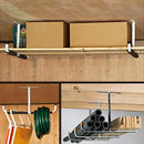 Heavy Duty Steel Storage Hook for Ceiling Rack Compatible with Hanging Bikes Tools Snowboard Fishing Rods White Storage System