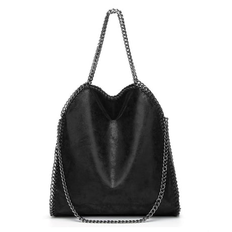 Luxury Shoulder Bag Women Chain Handbag Crossbody Soft Bag Black by WELLNGS
