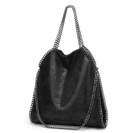 Luxury Shoulder Bag Women Chain Handbag Crossbody Soft Bag Black by WELLNGS