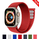 Braided Solo Loop Compatible with Apple Watch Ultra 49mm 45mm 44mm 42mm 41mm 40mm 38mm for Series 9 8 7 6 5 4 3 SE SummerU Bracelet