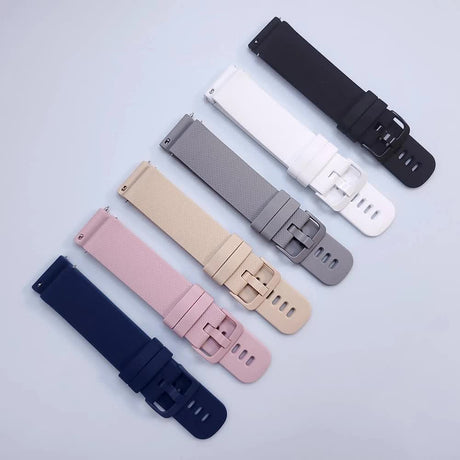 Garmin Venu 3, Forerunner 265 255 245, Vivoactive 4, Venu Sq 2 Plus Compatible Silicone Strap Bracelet, Gray, 22mm 20mm