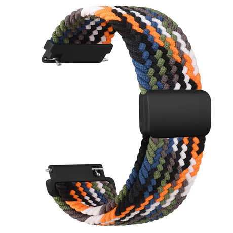 Braided Solo Loop for Garmin Vivoactive 5 3 Music Band Compatible with VivoMove 3 Trend Sport Venu SQ 2 Plus 20mm Denim Strap