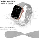Apple Watch Bands Compatible with Series 8 7 6 5 4 3 Ultra SE 42mm 44mm 45mm, 3-Pack Black White Gray