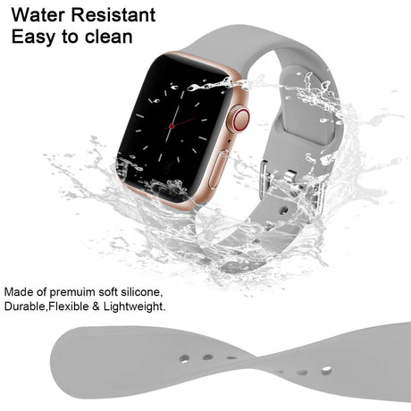 Apple Watch Bands Compatible with Series 8 7 6 5 4 3 Ultra SE 42mm 44mm 45mm, 3-Pack Black White Gray