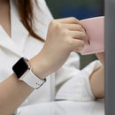 Apple Watch Bands Compatible with Series 8 7 6 5 4 3 Ultra SE 42mm 44mm 45mm, 3-Pack Black White Gray