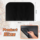 Fireplace Mat, Hearth Rug Fireproof, Fireplace Floor Mat, Fireproof Rug for Fireplaces and Woodstoves,Fire Resistant Fireplace Rug, D Shaped, Size 40" x24"