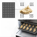 Reusable Liners for Toaster Oven Air Fryer 9 x 11 Accessories Compatible with Breville, Black & Decker, Cuisinart, Emeril Lagasse + More, Perforated Non-Stick Mats for Baking,Cooking,Oven Rack