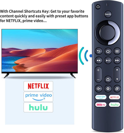 Replacement IR TV Remote Control for Insignia/Toshiba AMZ Smart TVs，Replace for NS-RCFNA-21 CT-RC1US-21 Remote