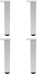 4 Pack Adjustable Furniture Legs, 300mm/12'' Silver Aluminum Alloy Support Feet Heavy Duty Replacement Legs for Sofa Bed Desk TV Cabinet Couch Coffee Table Sideboards Cupboard Dresser